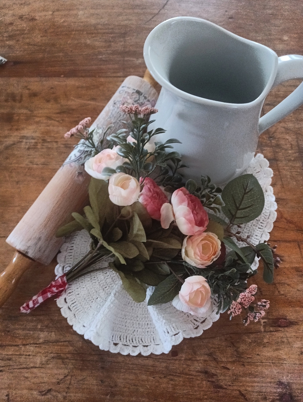 4 PC. Bundle Of Pretty Things Decorated DIY Rolling Pin Vignette!